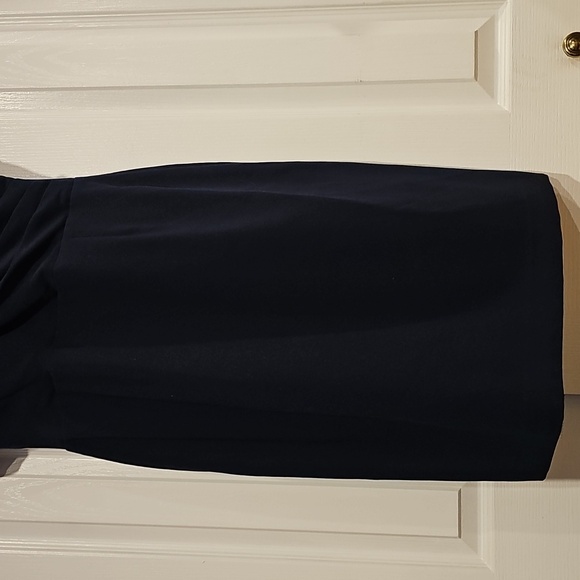 Brooks Brothers Womens Navy Blue Career V Empire Classic Dress Sz 12 Fully Lined - Picture 3 of 12
